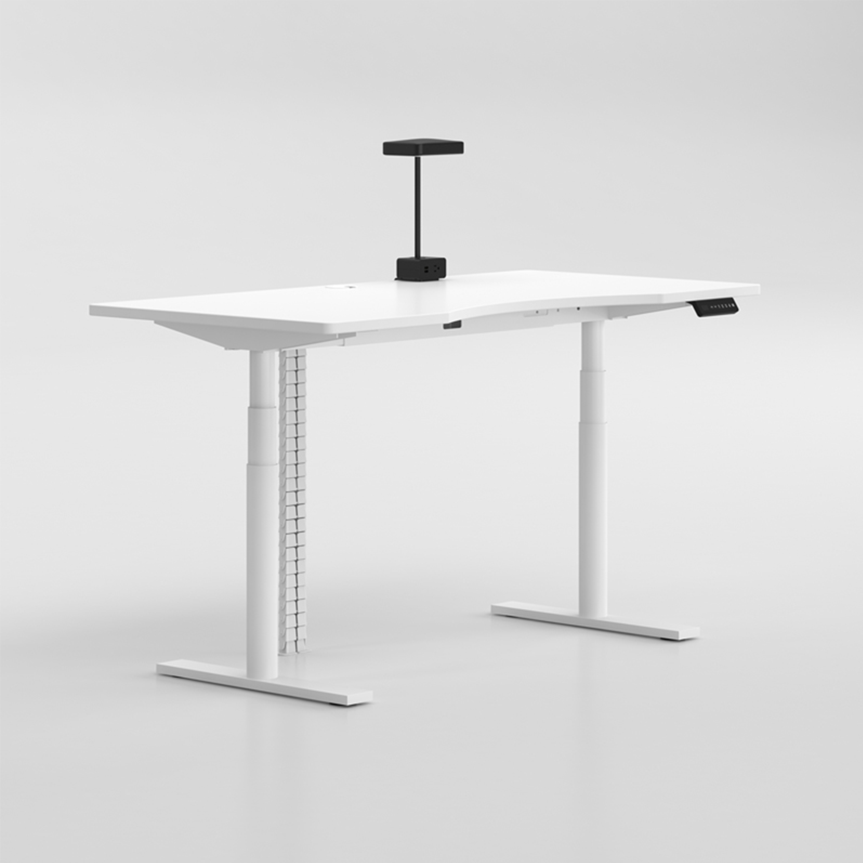Desk Setup Workspace - OMNI Space Efficient Height Adjustable Desk