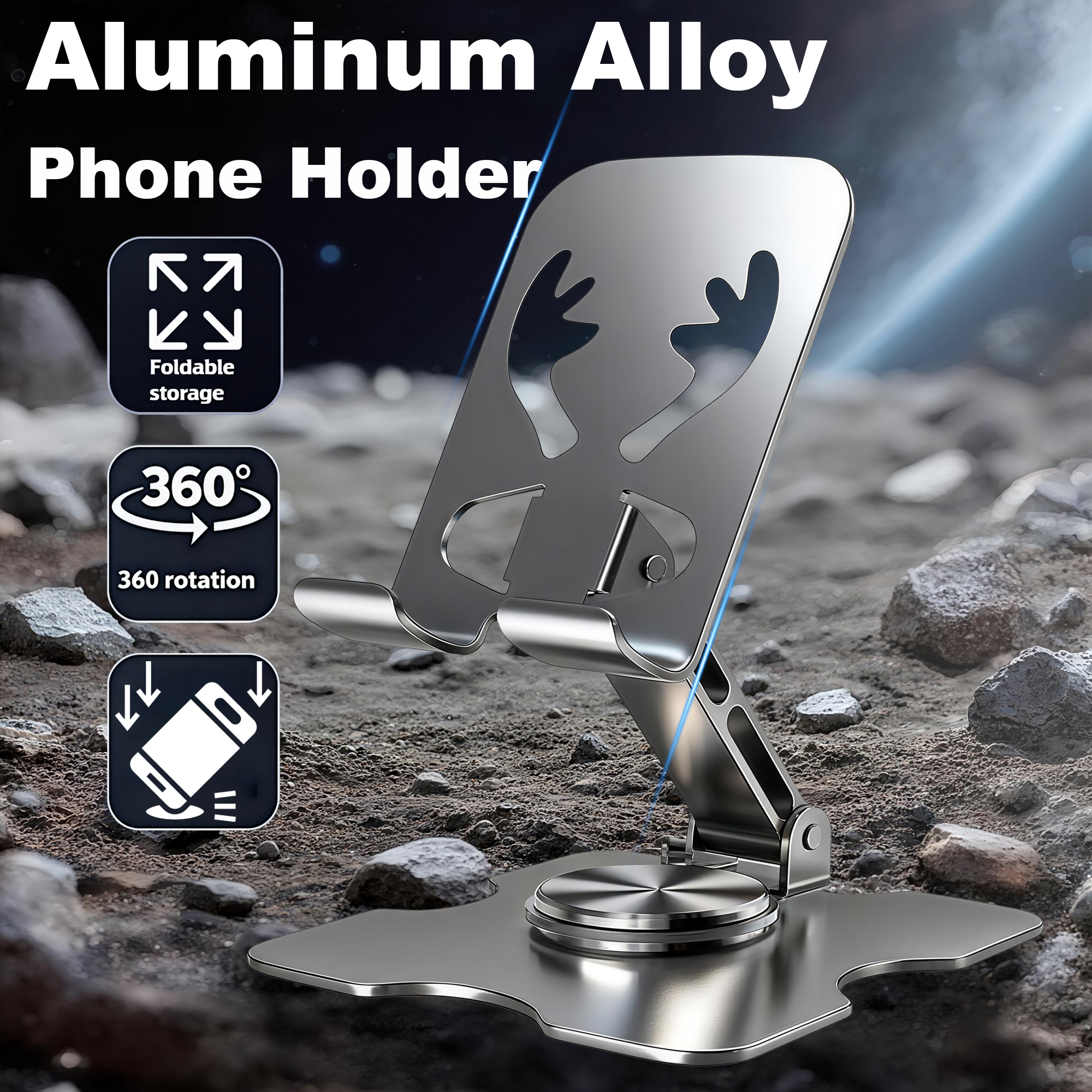 Desk Setup Table - Universal All Aluminum Alloy Foldable Desk
