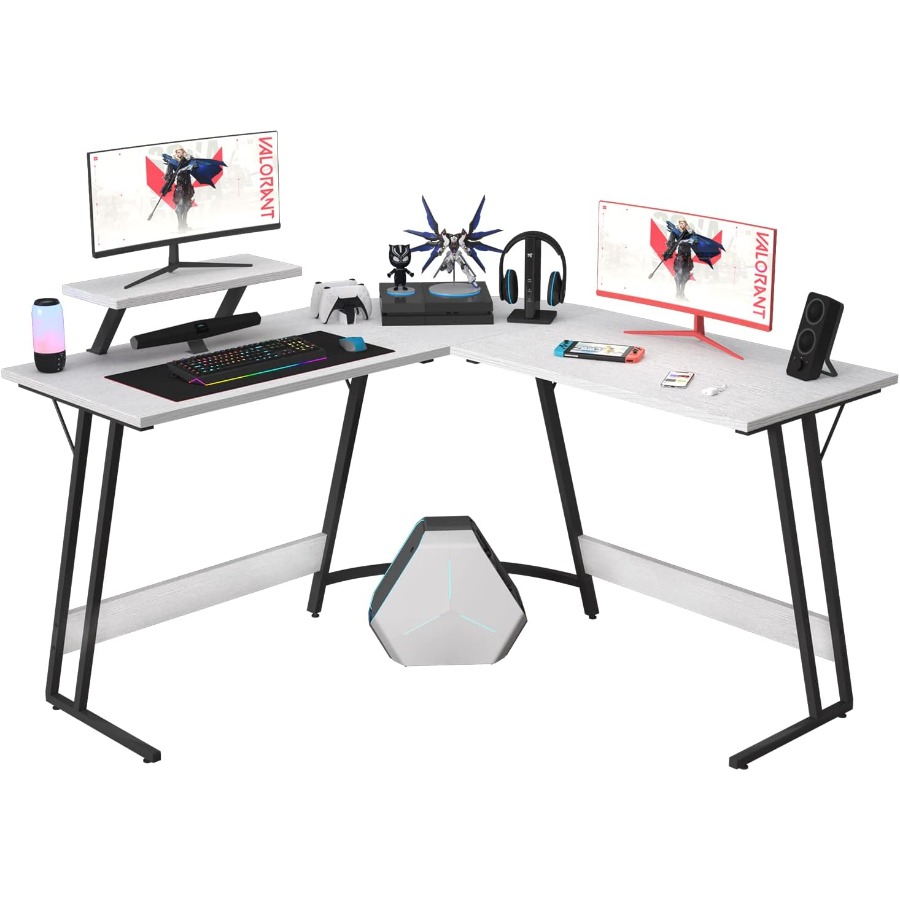 L Shaped Desk Setup - L Shaped Gaming Desk with Large