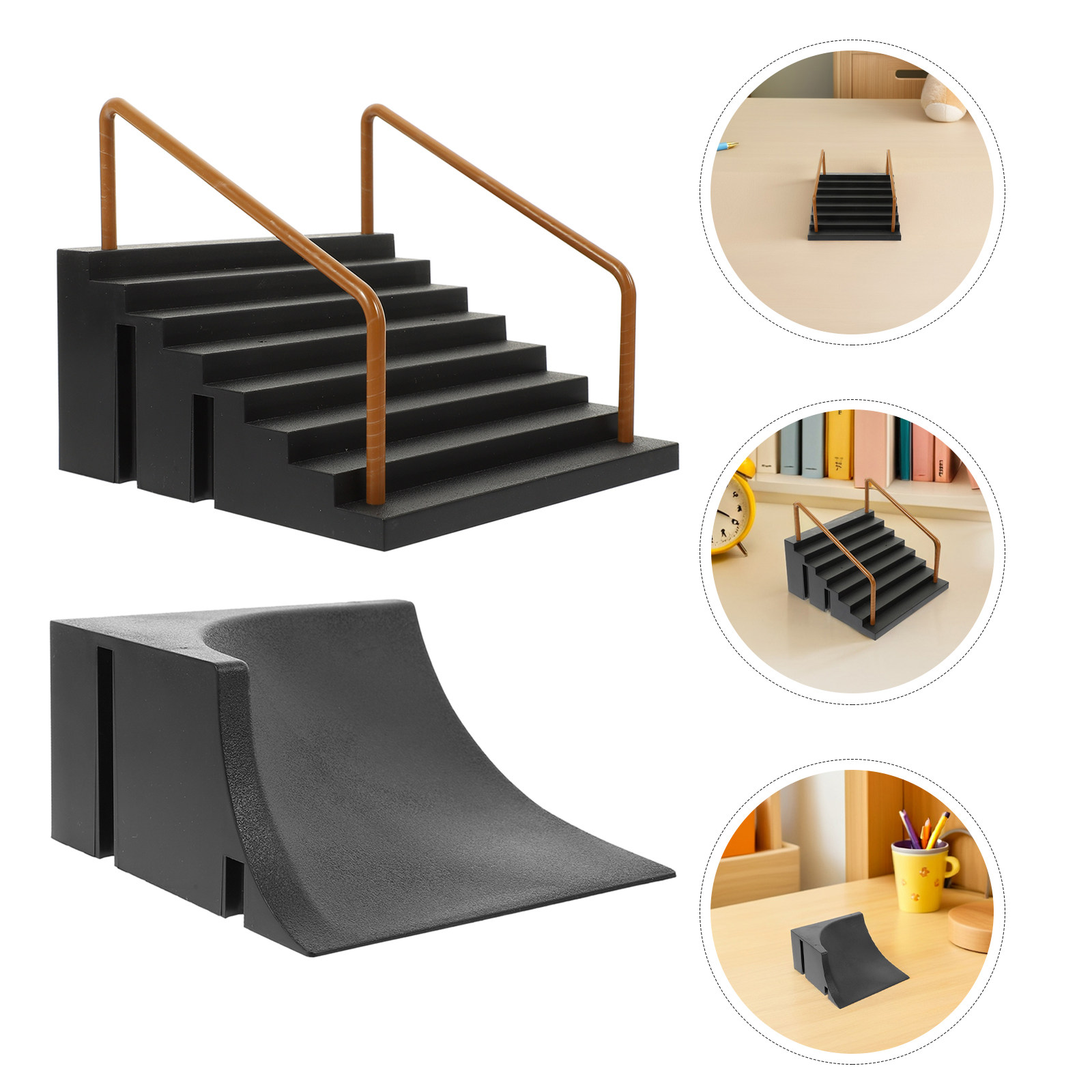 Desk Setup Build - 2Pcs Mini Fingerboard Ramp Set for