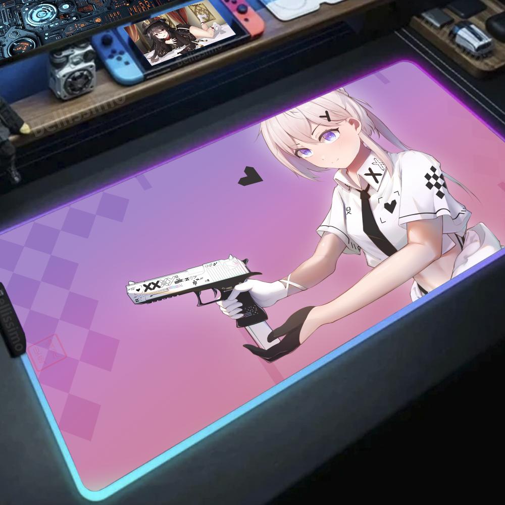Desk Setup Girl - Girl with a gun Anime DIY