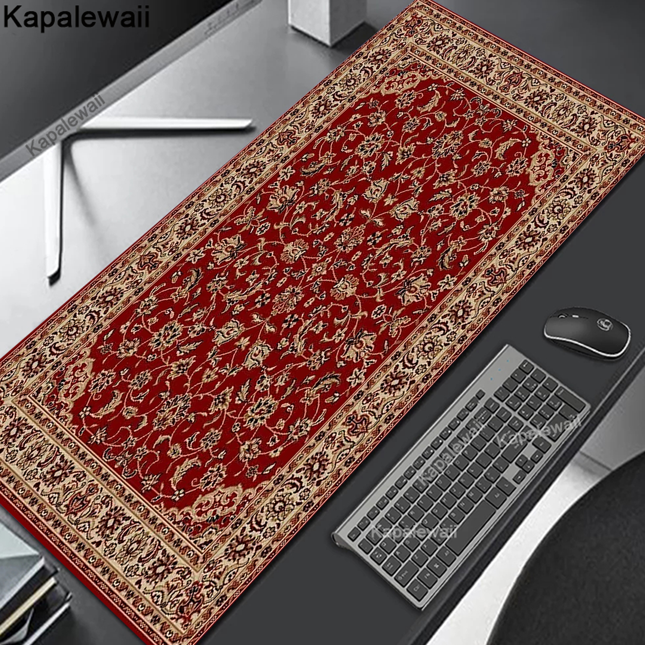 Desk Setup Nature - Persian HD Print Gaming Mouse Pad