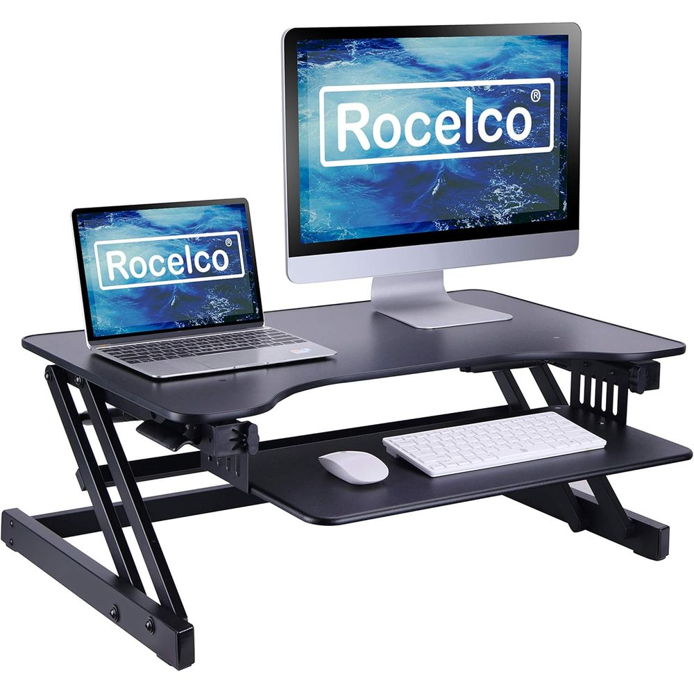 32 Adjustable Standing Desk Co - Desk Setup With Keyboard Tray recensie en prijs