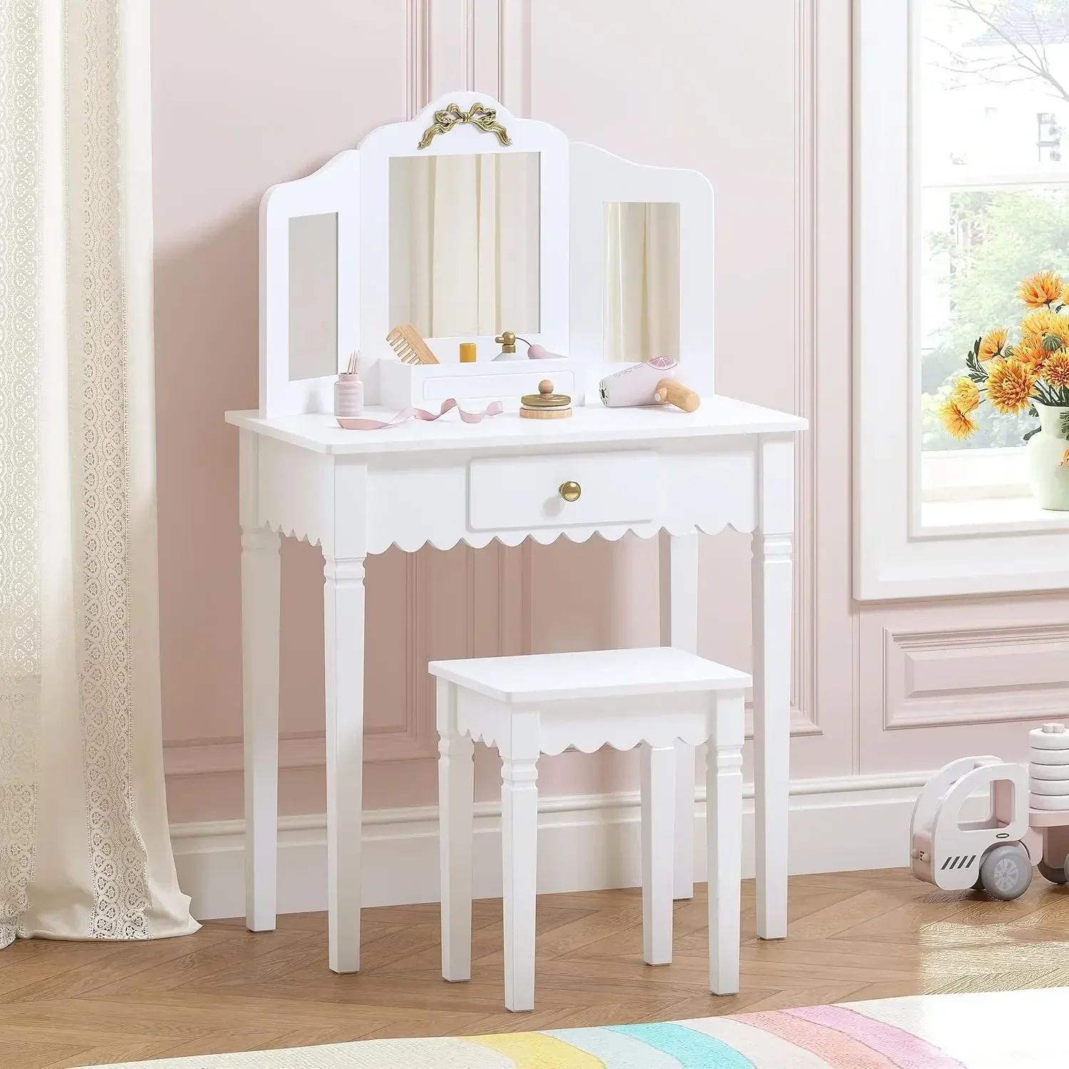 Spirich Kids Vanity Set with M - Desk Setup Girl recensie en prijs