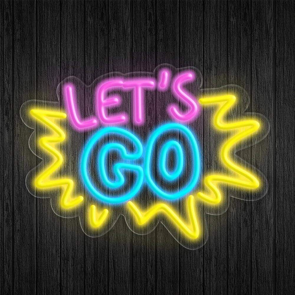 LET'S GO Multicolor LED Neon S - Desk Setup Quotes recensie en prijs
