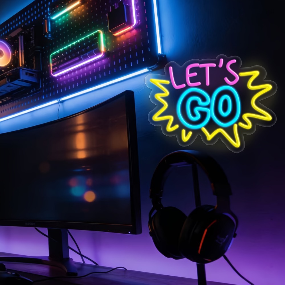 LET'S GO Multicolor LED Neon S - Desk Setup Quotes recensie en prijs