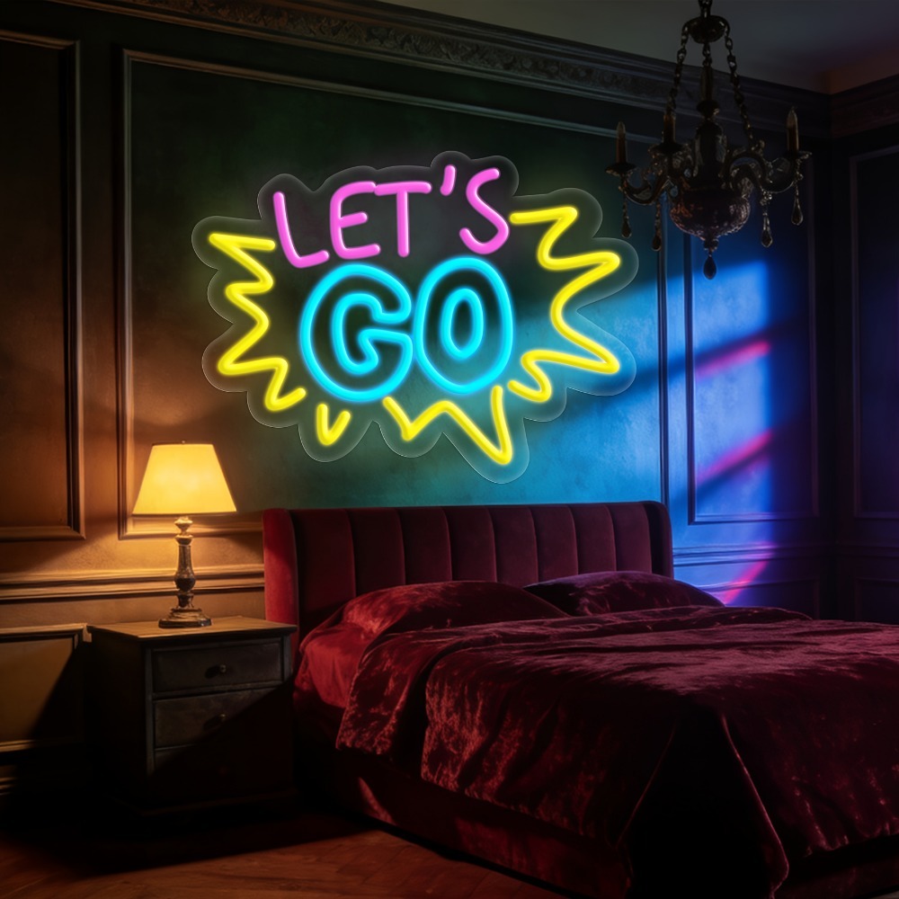 LET'S GO Multicolor LED Neon S - Desk Setup Quotes recensie en prijs
