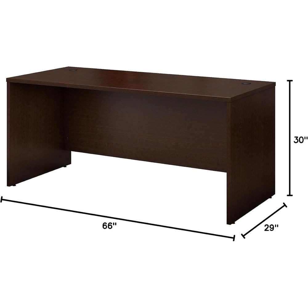 66W Office Desk in Mocha Cherr - L Shaped Desk Setup recensie en prijs