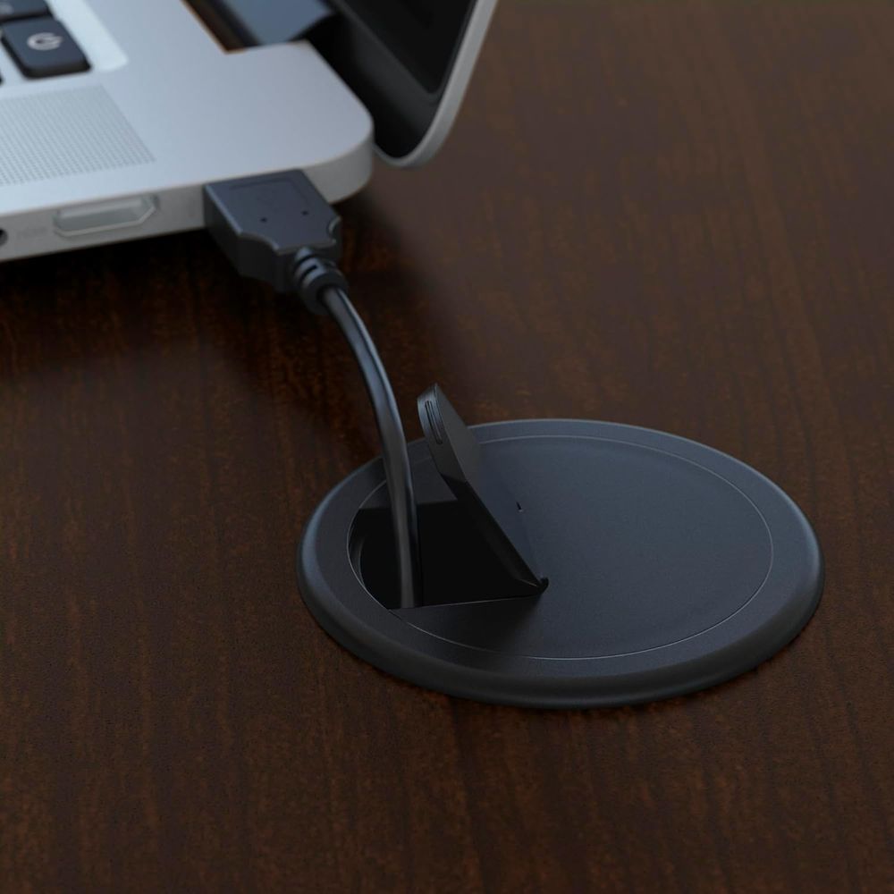 66W Office Desk in Mocha Cherr - L Shaped Desk Setup recensie en prijs