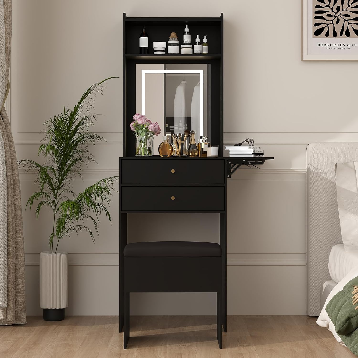 Mini Black Vanity Desk Set for - Desk Setup Black And Wood recensie en prijs