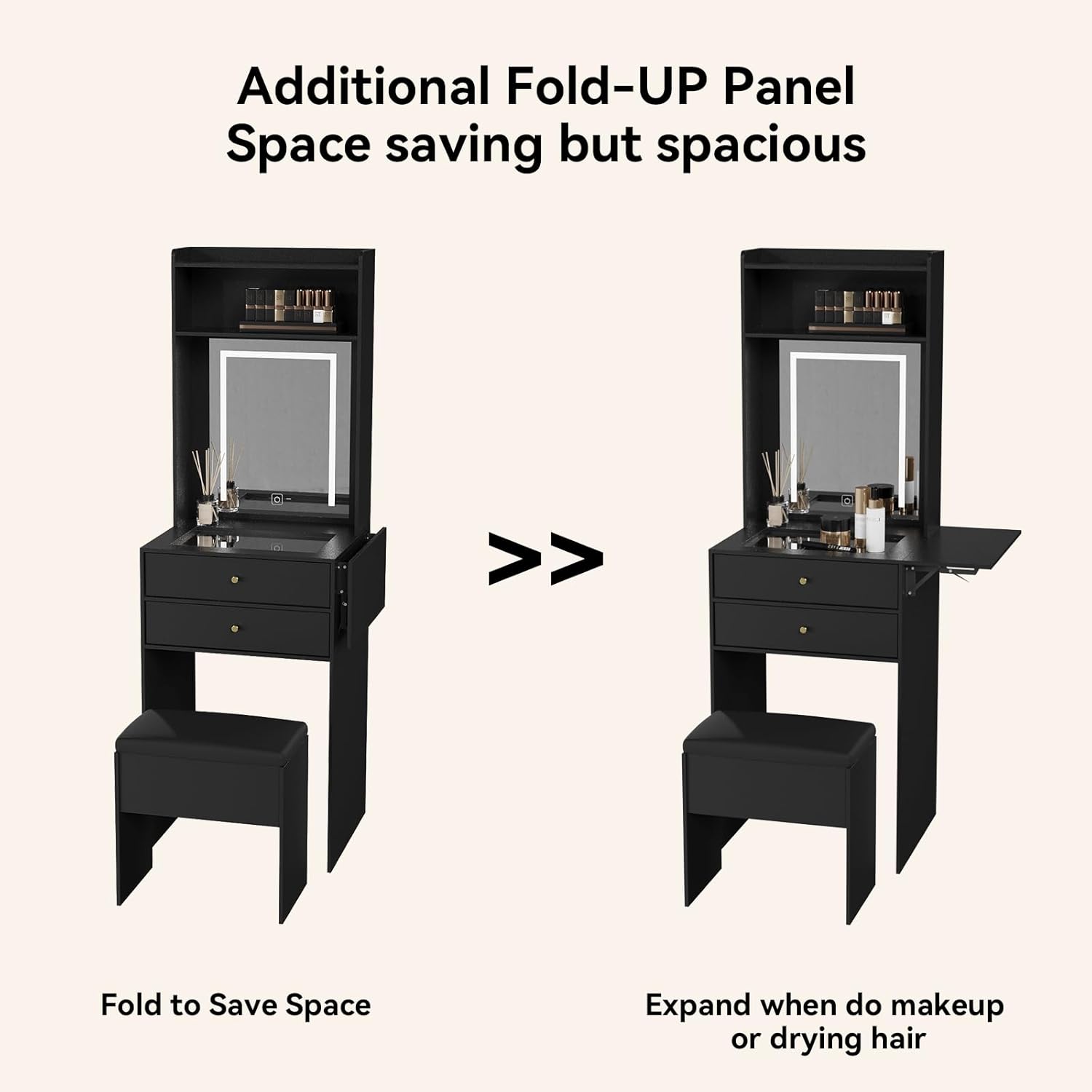 Mini Black Vanity Desk Set for - Desk Setup Black And Wood recensie en prijs
