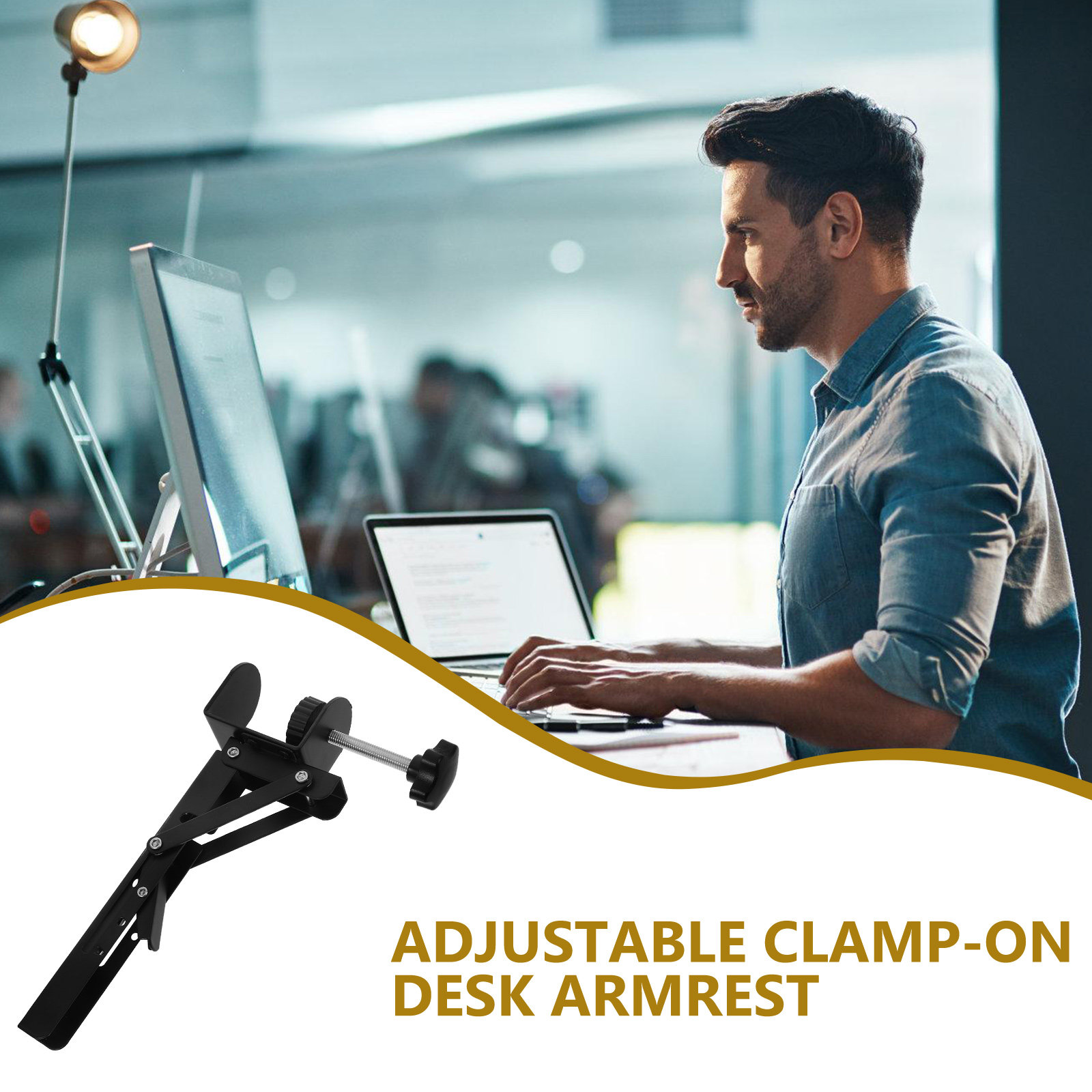 2Pcs Ergonomic Adjustable Clam - Desk Setup With Keyboard Tray recensie en prijs