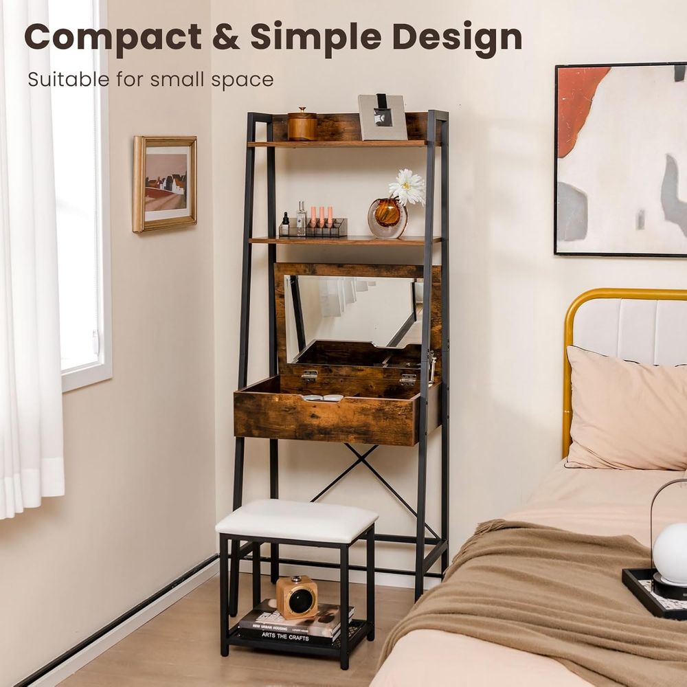 Vanity Desk Set with lip-up Mi - Desk Setup In Small Bedroom recensie en prijs