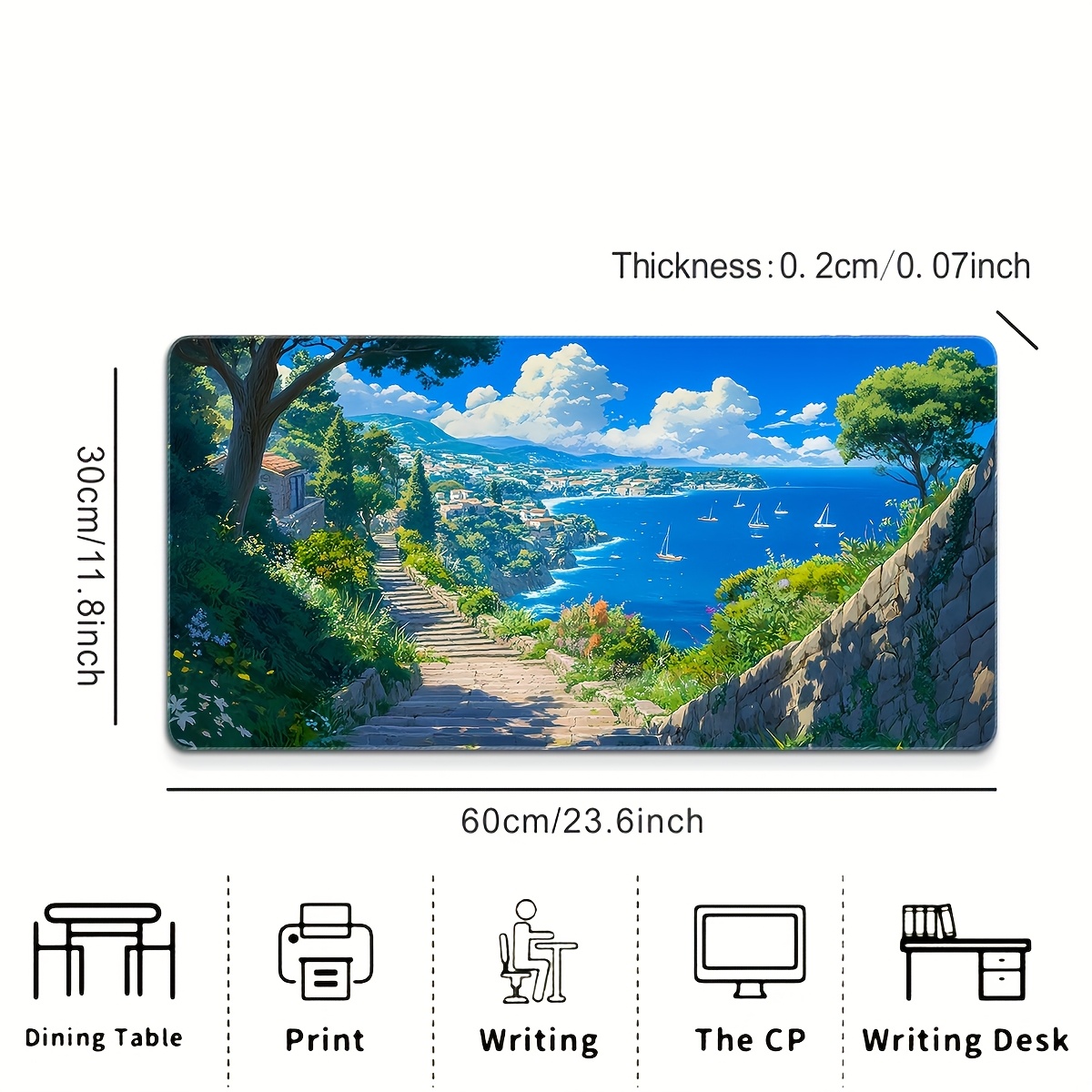 Large Gaming Mouse Pad texture - Desk Setup Nature recensie en prijs