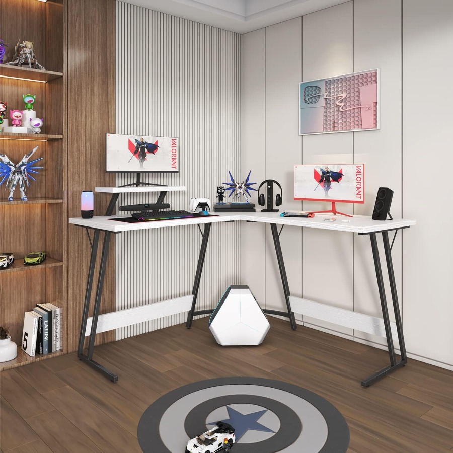 L Shaped Gaming Desk with Larg - L Shaped Desk Setup recensie en prijs