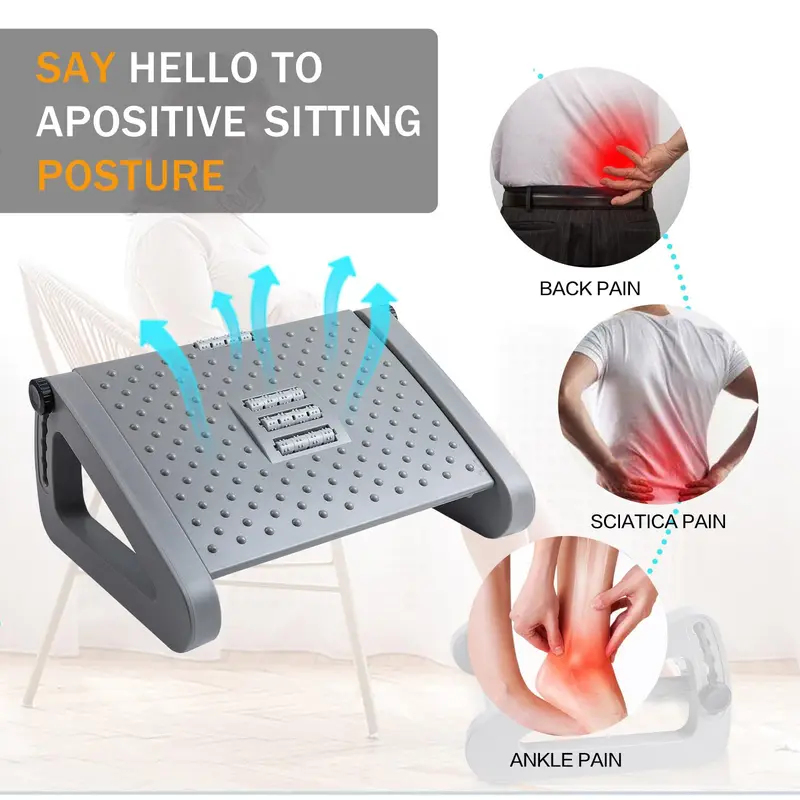 Adjustable Under Desk Foot Res - Desk Setup Office recensie en prijs