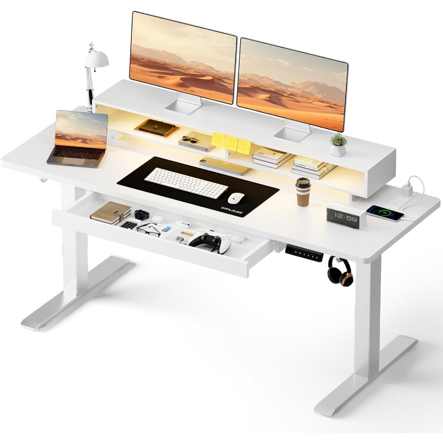 Height Adjustable Electric Sta - Desk Setup Workspace recensie en prijs