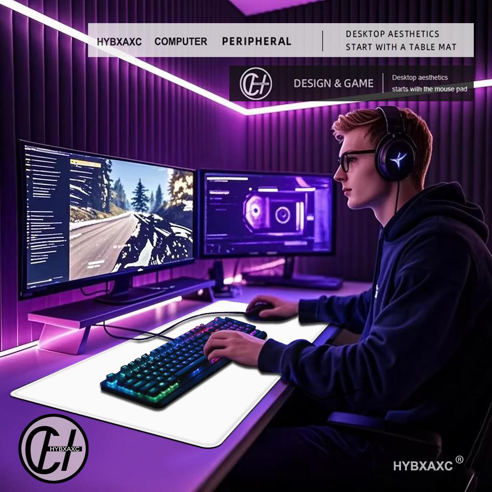 Solid Color Gaming Mouse Pad G - Desk Setup With Keyboard Tray recensie en prijs
