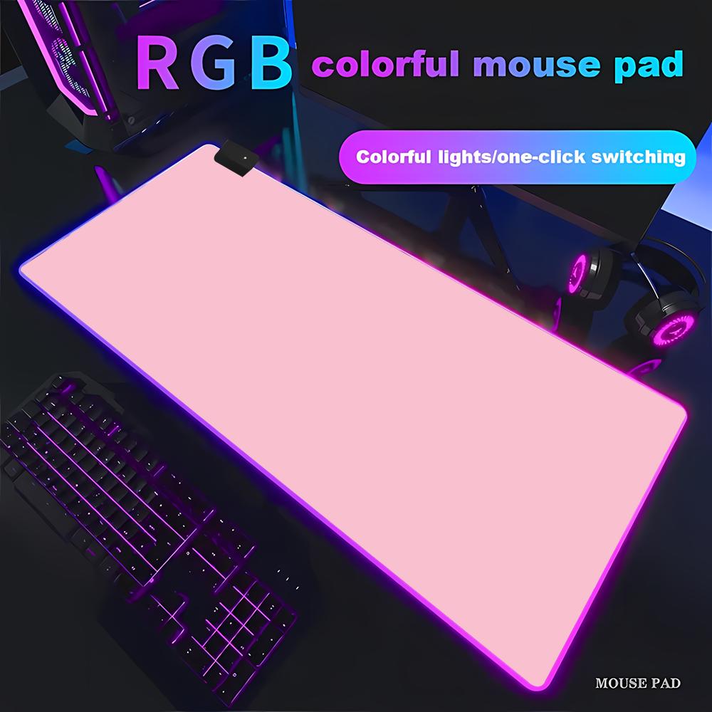 RGB HD Solid Color Gaming Mous - Desk Setup With Keyboard Tray recensie en prijs