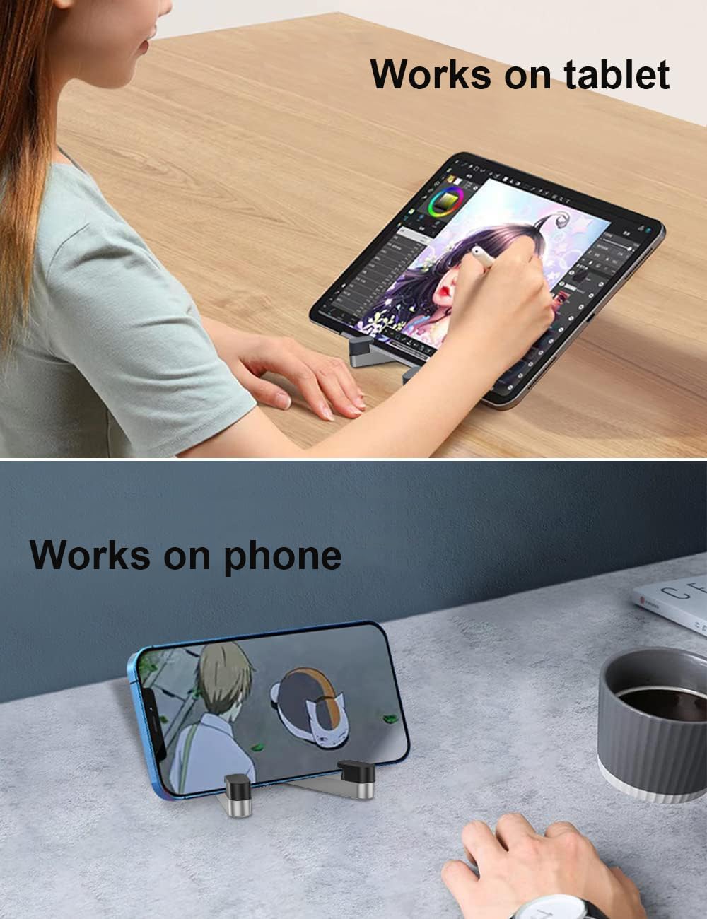 Foldable Aluminum Cell Phone S - Desk Setup Table recensie en prijs