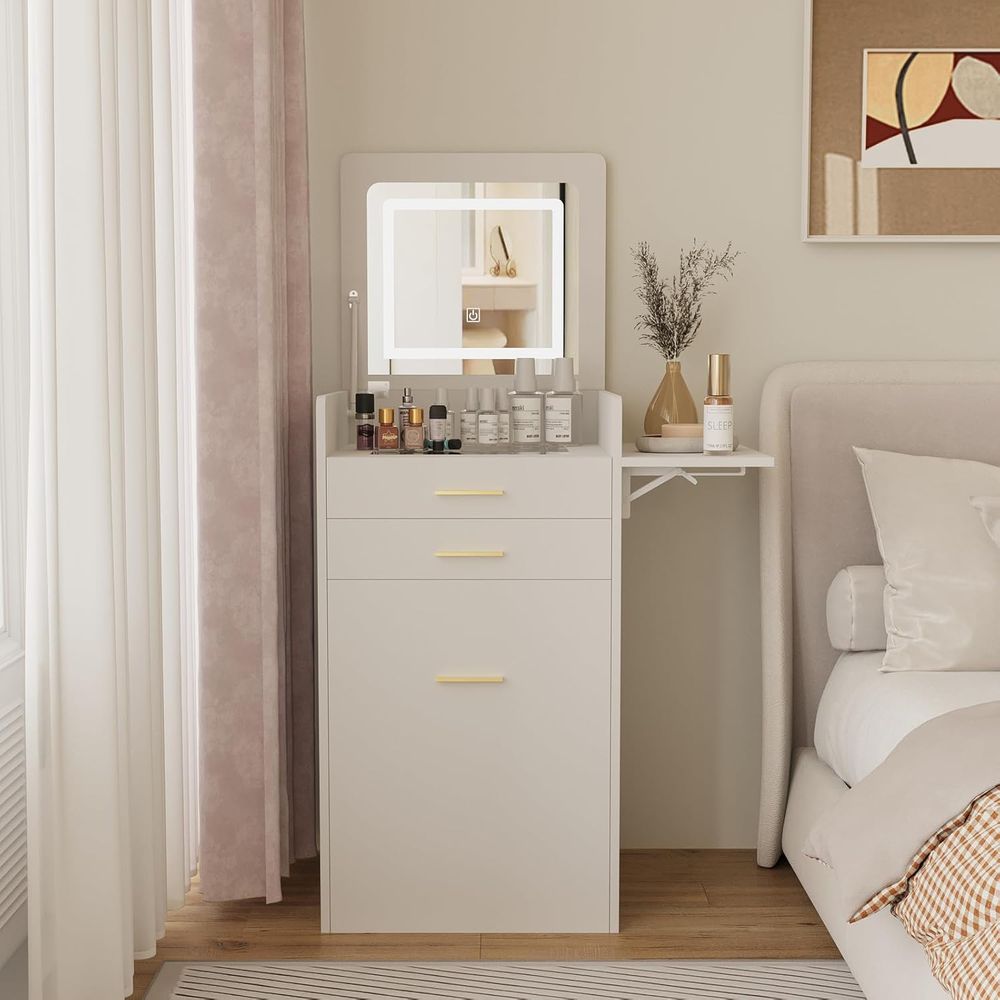 3-in-1 Vanity Desk Set, Flip-t - Desk Setup In Small Bedroom recensie en prijs