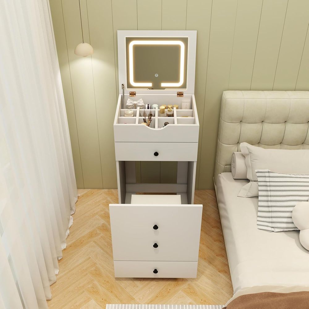 Small Vanity Desk Set, Makeup  - Desk Setup In Small Bedroom recensie en prijs