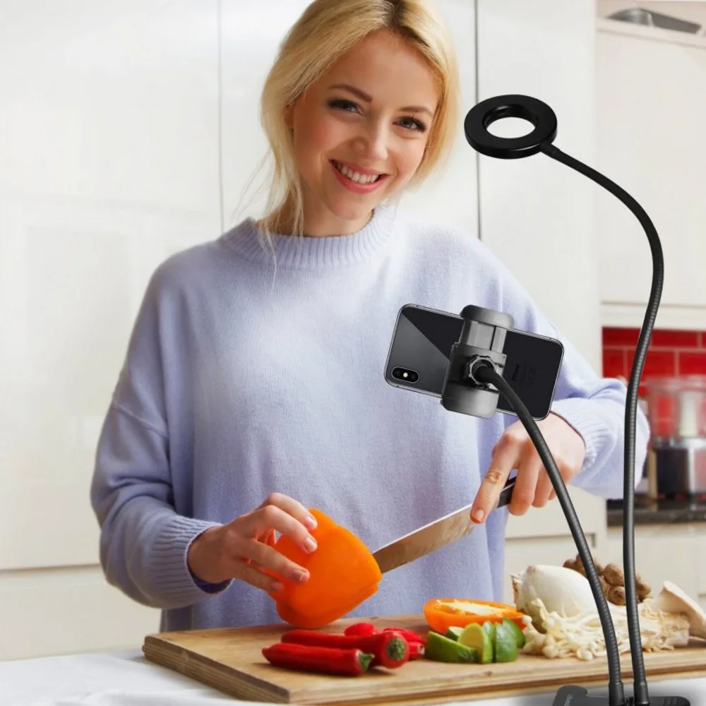 Dual Lights Led Ring Fill Ligh - Dual Phone Holder recensie en prijs