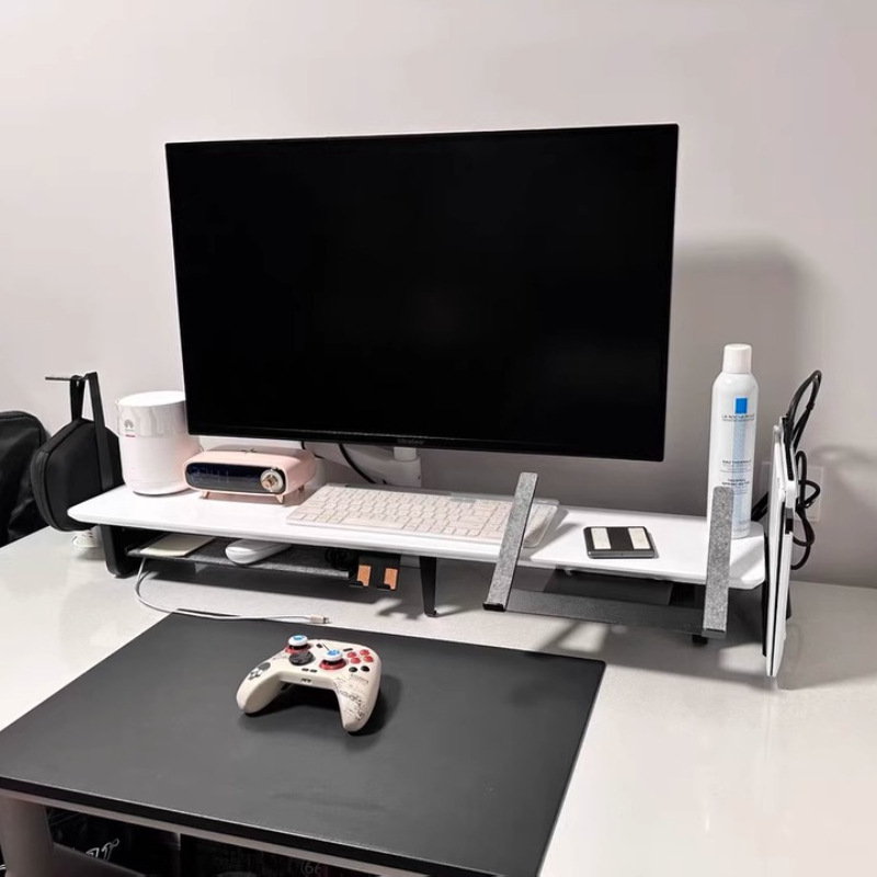 Modular Monitor Riser Stand Er - Desk Setup Black And Wood recensie en prijs