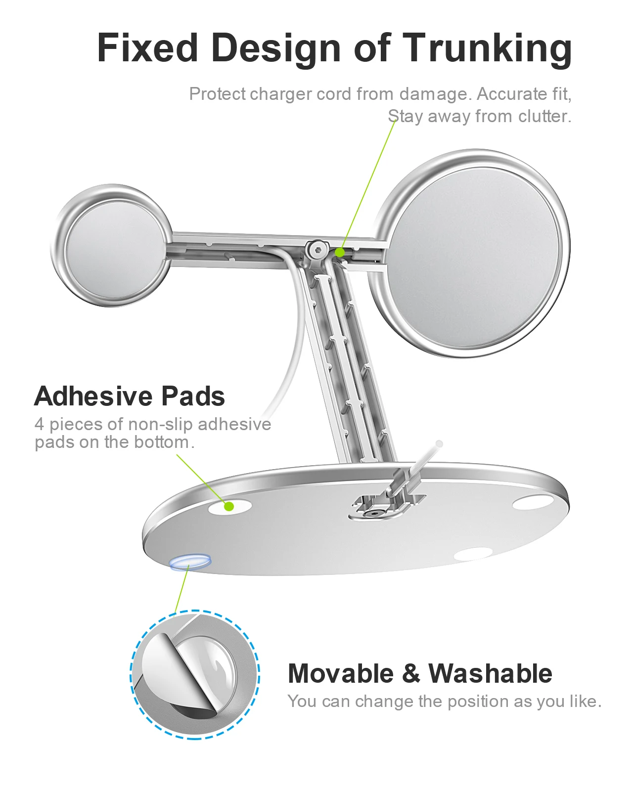 EWA 2-in-1 Desktop Phone Stand - Desk Setup Table recensie en prijs