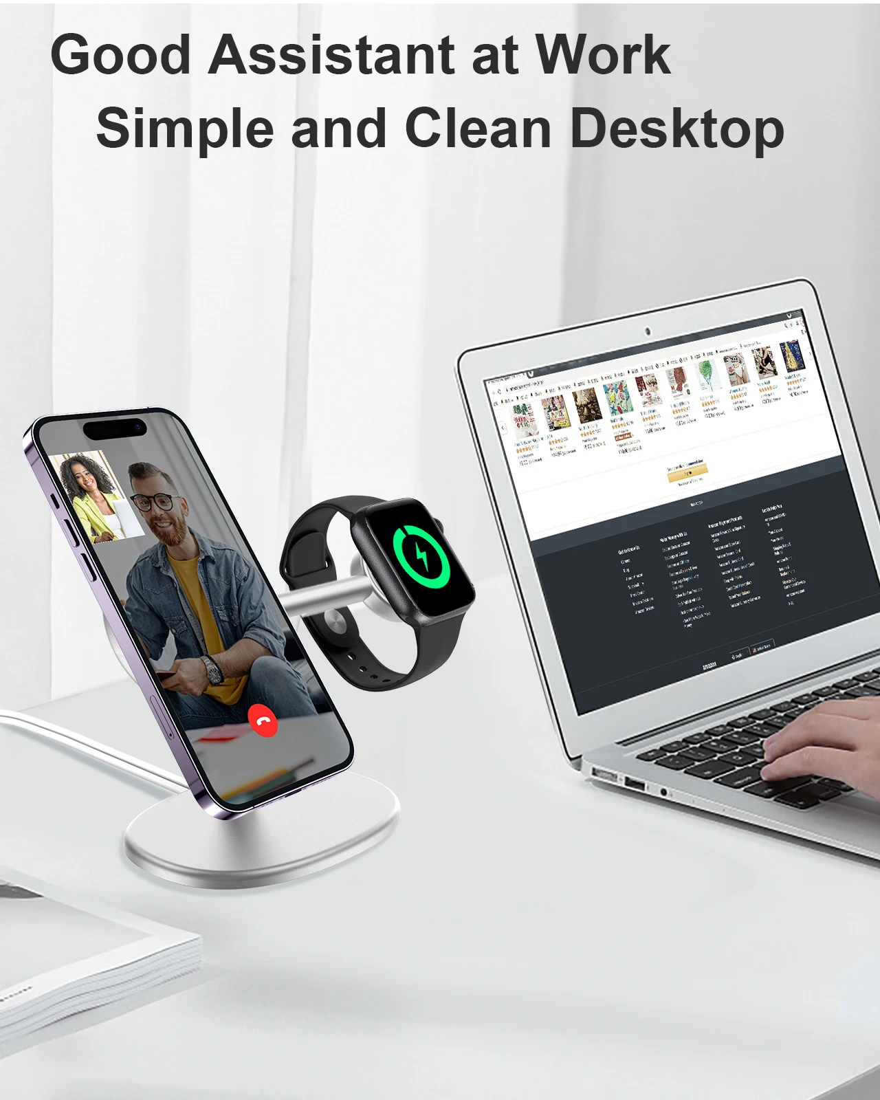 EWA 2-in-1 Desktop Phone Stand - Desk Setup Table recensie en prijs