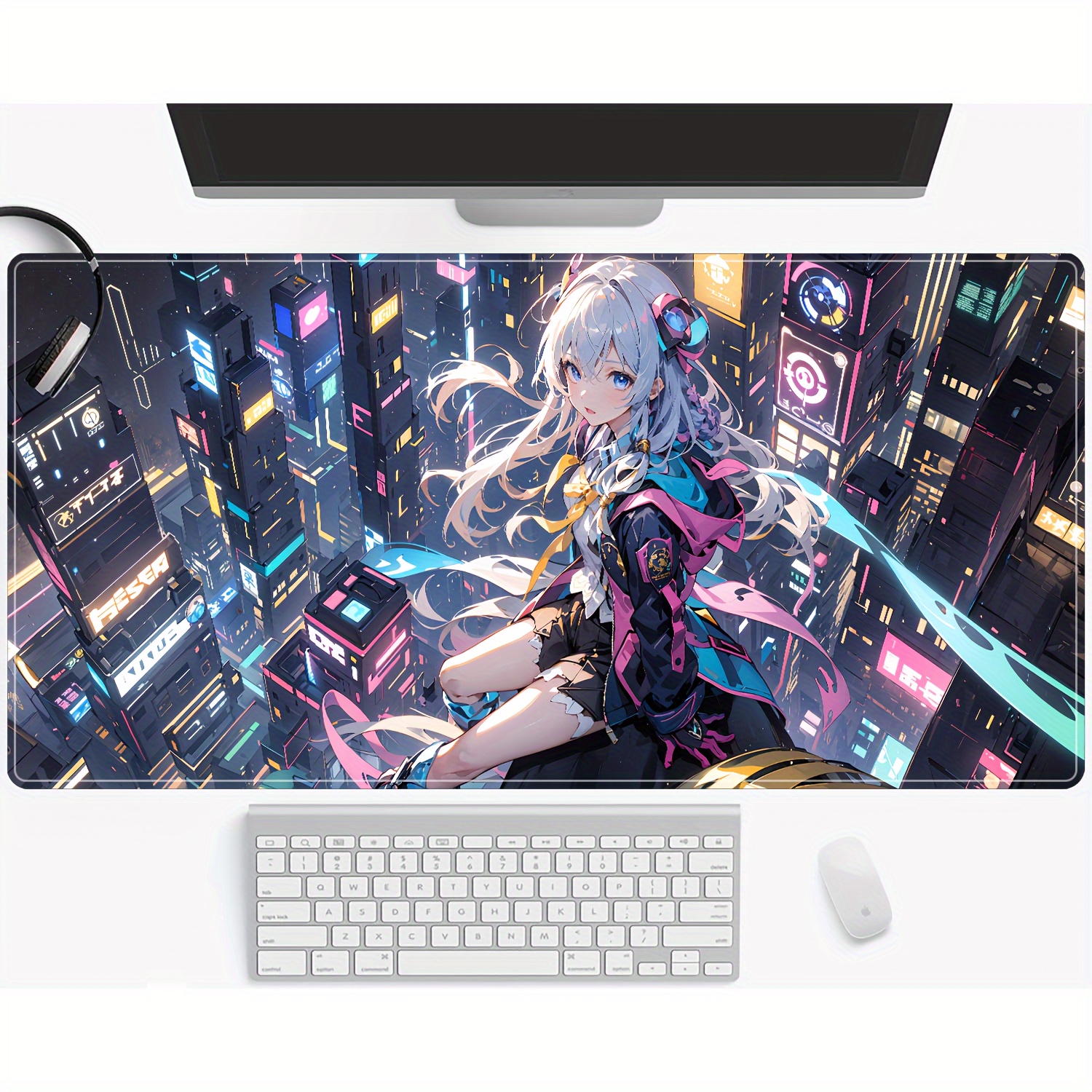 XXL Desk Mat Mouse Pad soft fa - Desk Setup Nature recensie en prijs