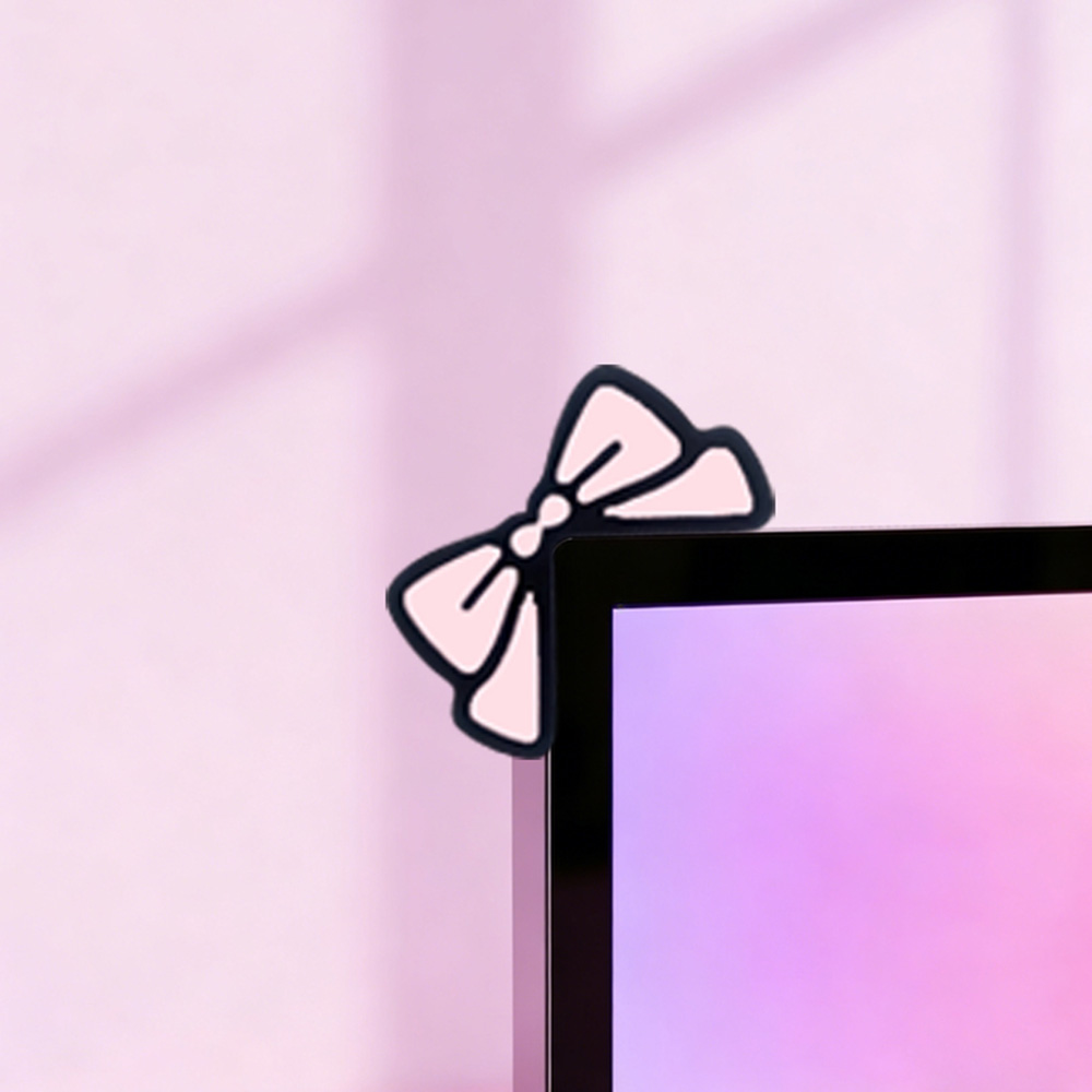 Cute Pink Bow Monitor Decor Ka - Desk Setup Girl recensie en prijs