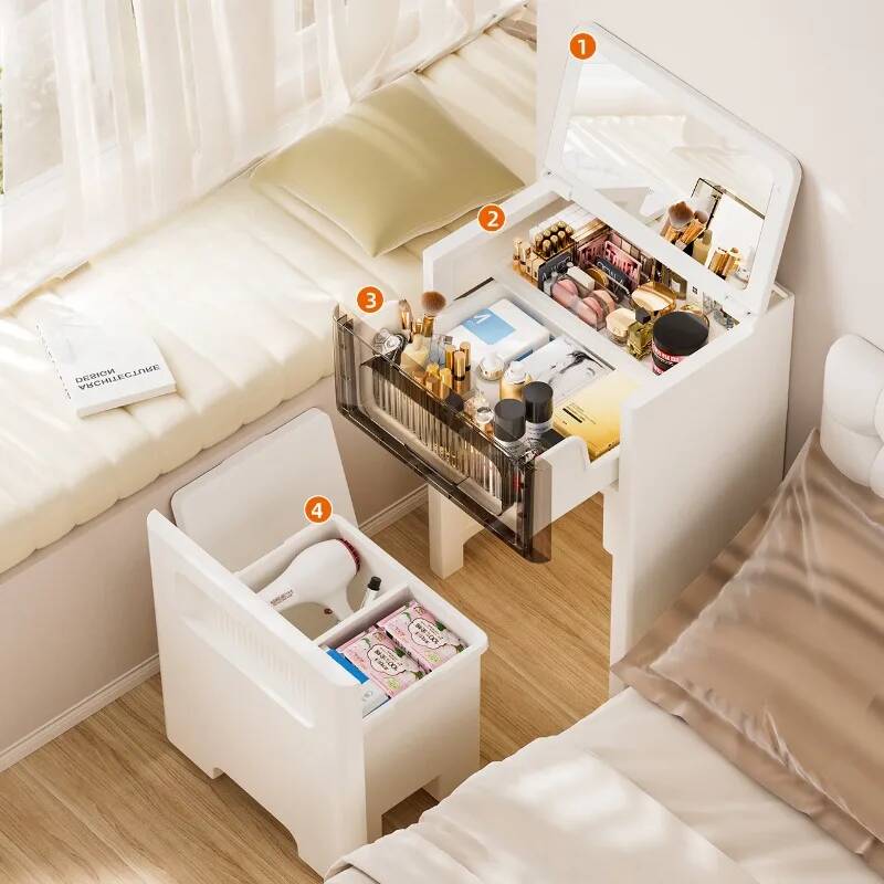 in 3 1 Vanity Dresser Desk wit - Desk Setup In Small Bedroom recensie en prijs