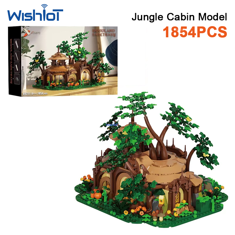 1854pcs Light-up Forest Castle - Desk Setup Build recensie en prijs