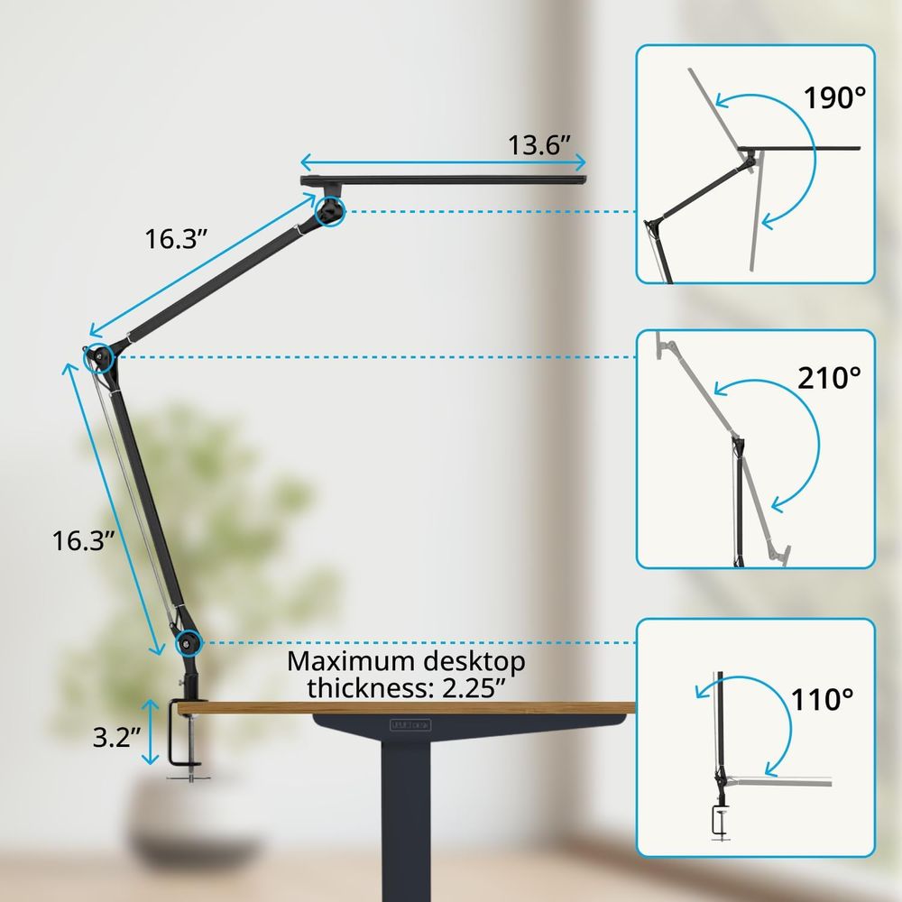 Adjustable 3-Color LED Desk La - Desk Setup Office recensie en prijs