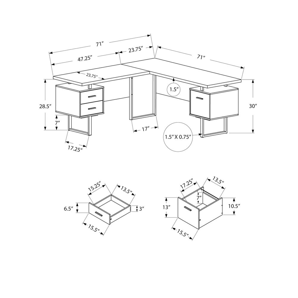 I 7612 Computer Desk, Home Off - L Shaped Desk Setup recensie en prijs