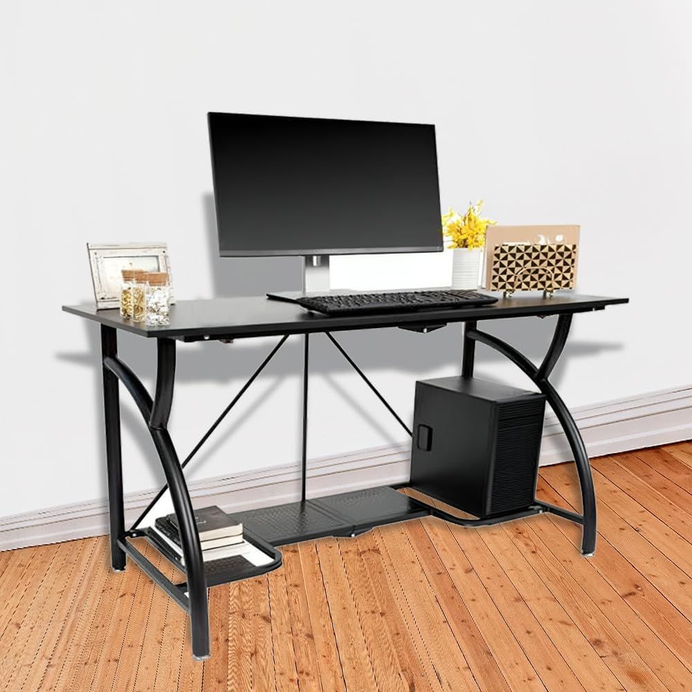 Space-Saving Folding Desk for  - Desk Setup Black And Wood recensie en prijs