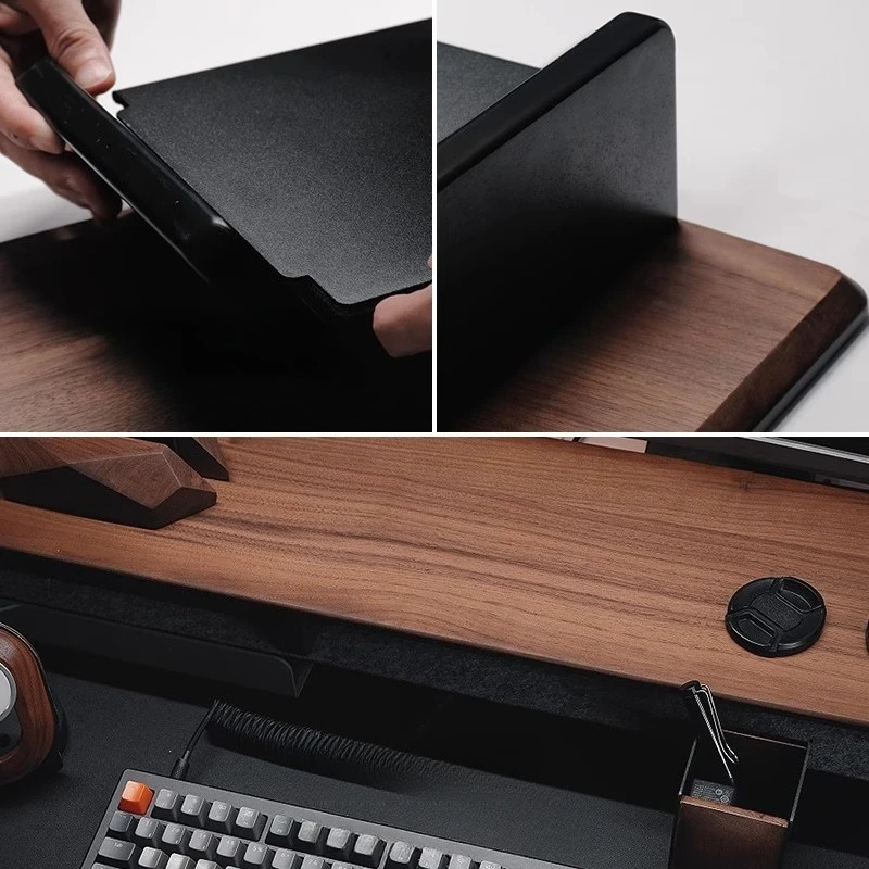 Solid Walnut Monitor Stand-Erg - Desk Setup Workspace recensie en prijs