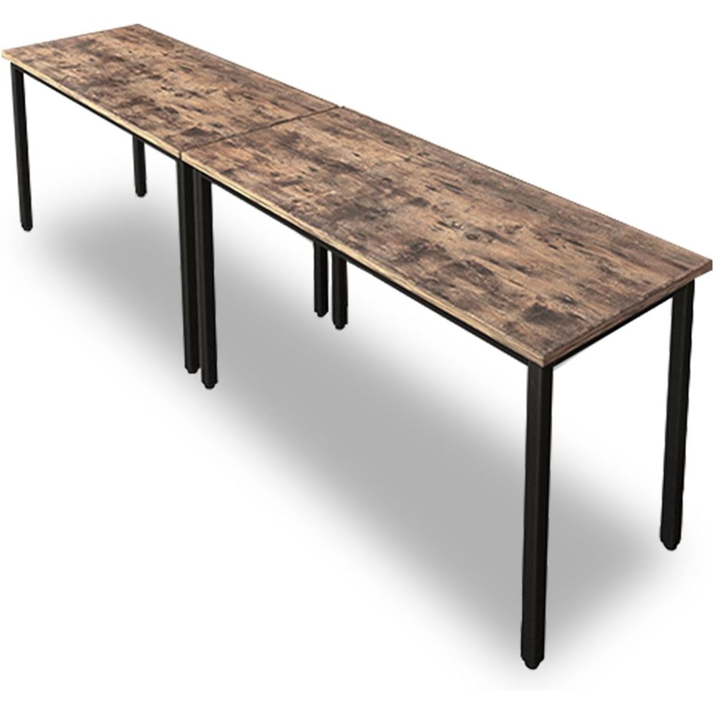 Rustic Brown 4-8 Person Meetin - Desk Setup Office recensie en prijs