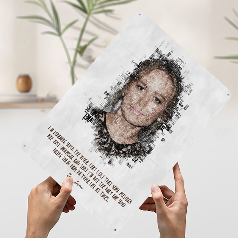 Brie Larson Quote Art Tin Post - Desk Setup Quotes recensie en prijs
